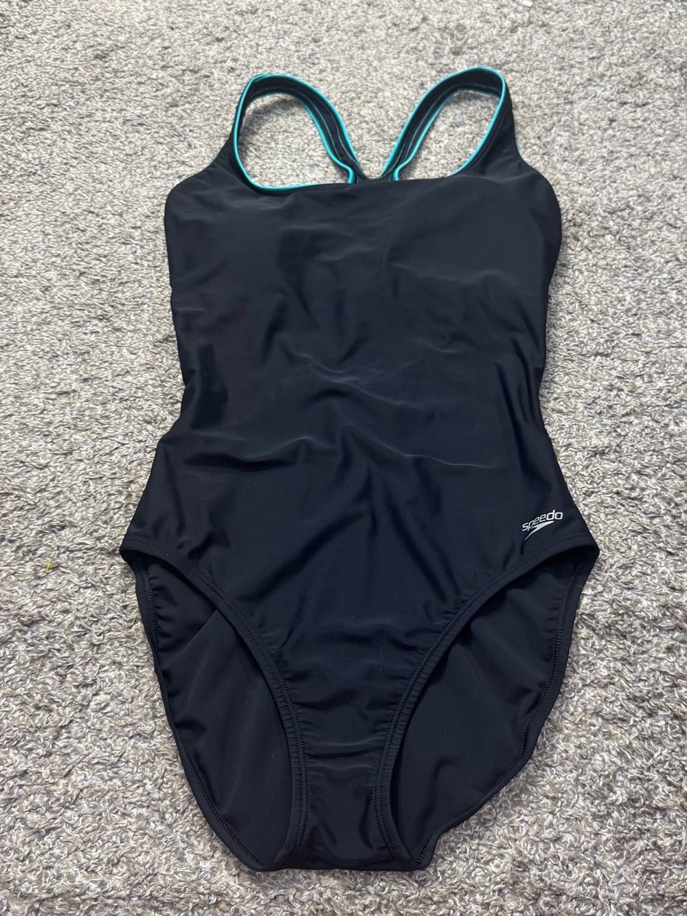 Speedo One Piece Swimsuit Black Padded